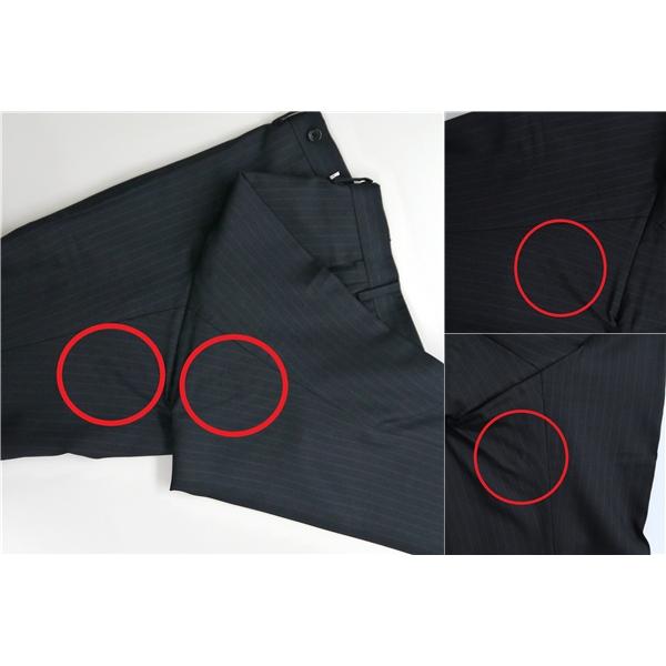 ダーバン r.a.s.o. 2つボタン シングルスーツ 袖口4つボタン A4 S ダークネイビー ストライプ ノータック 春秋冬 702617 5NL058 | D'URBAN | 07