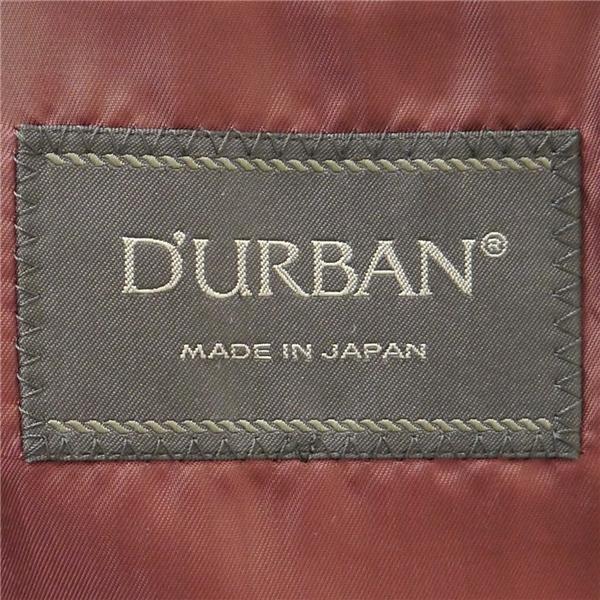 ダーバン Zeal 2つボタン シングルスーツ 袖口4つボタン A4 S ダークネイビー チェック ノータック 春秋 合物 707720 5NL059 | D'URBAN | 04