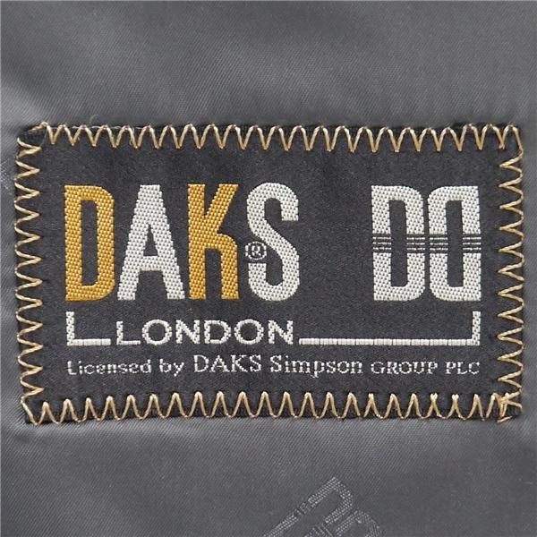 DAKS ダックス 2つボタン シングルスーツ BB6 L ダークグレー 暗灰色 ストライプ ツータック ゆったり 春秋冬 75805 5NL061 | DAKS | 04