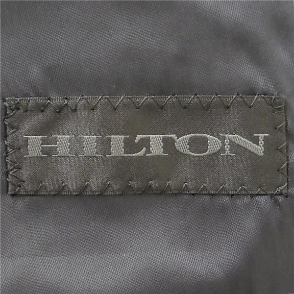 HILTON 2つボタン シングルスーツ BE5 L ダークネイビー 濃紺色 ストライプ ノータック 本切羽 ゆったり 春秋冬 A14V4016 5NL064 | HILTON | 04