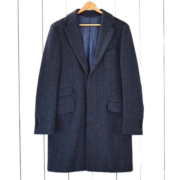 GREEN LABEL RELAXING アローズ 比翼仕立て 3つボタン シングル 段返り チェスターコート M ダークネイビー 3125-199-0225 5TA024 | green label relaxing