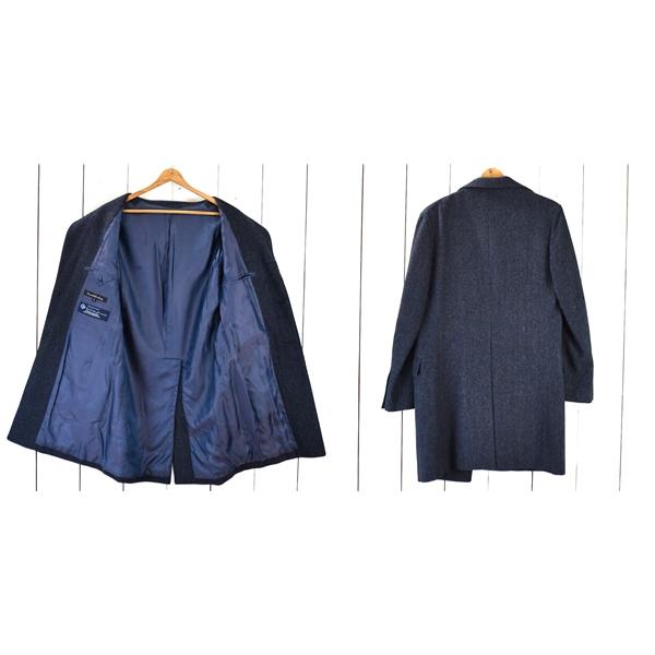 GREEN LABEL RELAXING アローズ 比翼仕立て 3つボタン シングル 段返り チェスターコート M ダークネイビー 3125-199-0225 5TA024 | green label relaxing | 01