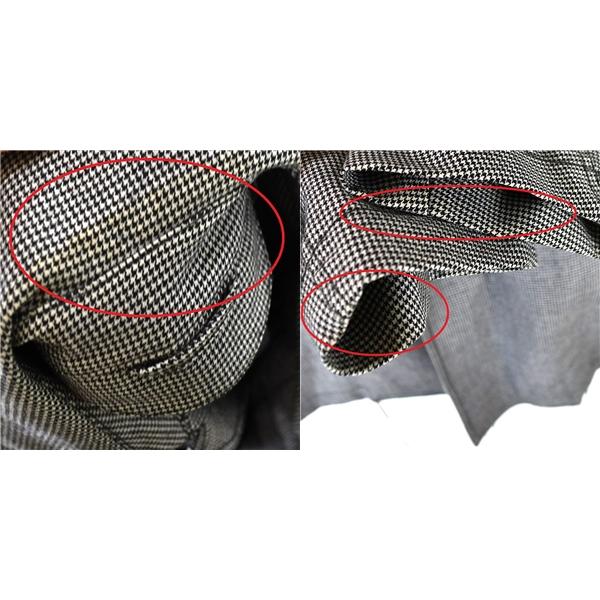 シップス SHIPS 比翼仕立て 5つボタン シングル コート M ダークグレー 千鳥格子 腰ベルト付 春秋冬対応 114-12-1552-60117 5TA028 | SHIPS | 03