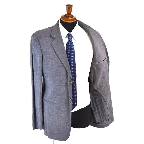 伊製 ジョルジオアルマーニ ARMANI 2つボタン シングル スーツ 48 / YA7 / L ミドルグレー 袖口3つ釦 ノータック 01-757813 5TA086 | GIORGIO ARMANI | 01