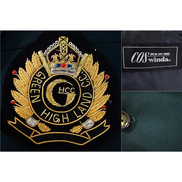 COS winda ワッペン付 2つボタン シングル ジャケット S グリーン 袖口2つ釦 ノーベント 春秋対応 GREEN HIGH LAND C.C. 5TA120 | ブランド登録なし | 02