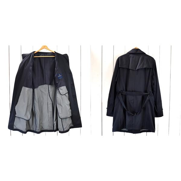 ブルックスブラザーズ 比翼仕立て 5つボタン シングル コート XL ブラック ステンカラーコート トレンチコート 52582-91 5TB026 | BROOKS BROTHERS | 01