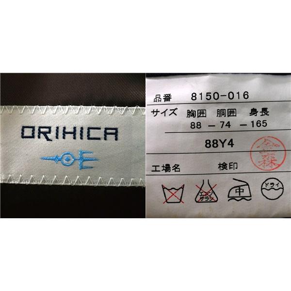 オリヒカ ORIHICA 伊製生地 super100's 3つボタン シングル スーツ Y4 / S グレー ストライプ 袖口4つ釦 ノータック 8150-016 5TC003 | BURBERRY | 03