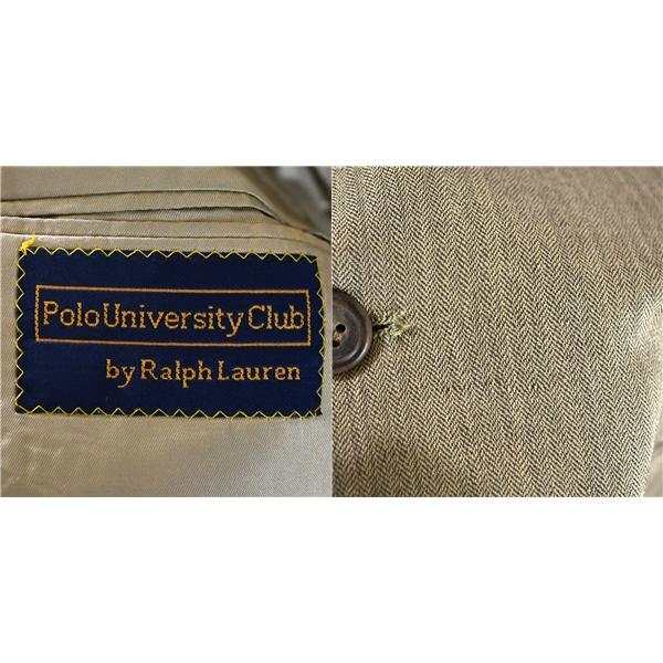 USA製 ラルフローレン Polo University Club 2つボタン シングル ジャケット XL ベージュ 袖口4つ釦 春秋冬対応 大きいサイズ 5TC043 | POLO RALPH LAUREN | 02