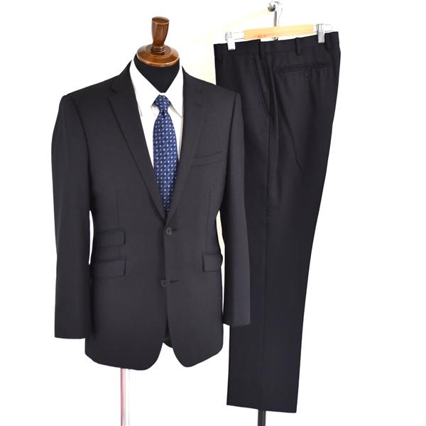 バーバリーブラックレーベル 2つボタン シングル スーツ 38R / M / YA6 ブラック シャドーチェック ノータック BMD12-309-09 5TC066 | BURBERRY BLACK LABEL