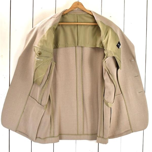 KEN COLLECTION 麻リネン混 3つボタン シングル ジャケット L ベージュ 袖口3つ釦 アイビー 春秋対応 632140 5TC088 | KEN COLLECTION | 01