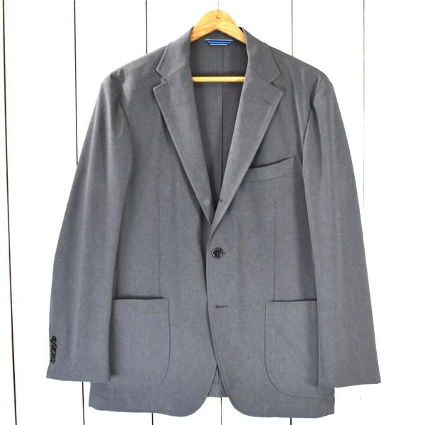 ニューヨーカー BERKLEY ポリエステル100％ 3つボタン シングル 段返り シャツジャケット 48L / M グレー 日本製 82-19-5120 5TD020 | NEWYORKER