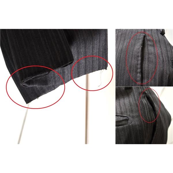 スーツカンパニー 2つボタン シングル スーツ 165cm-8Drop / S / YA4 ダークグレー シャドーストライプ ノータック 0106831 5TE006 | SUIT SQUARE | 03