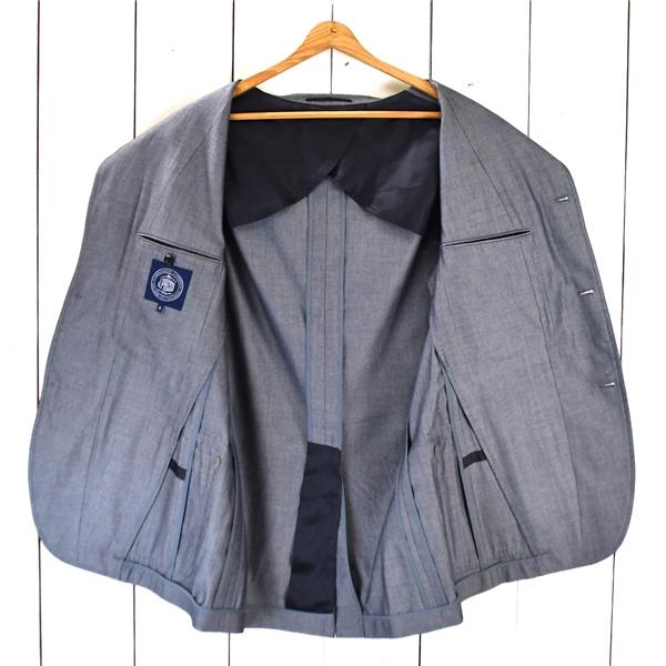 Jプレス J.PRESS コットン100％ 3つボタンシングル 段返り ジャケット XL グレー 袖口3つ釦 春夏秋対応 021-5-CJK-OV-HM-0622 5TE021 | J.PRESS | 01