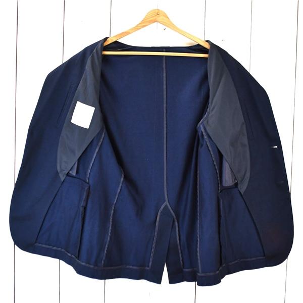 GREEN LABEL RELAXING アローズ コットン混 2つボタン シングル ジャケット L ダークネイビー 袖口2つ釦 3222-139-2393 5TF007 | green label relaxing | 01