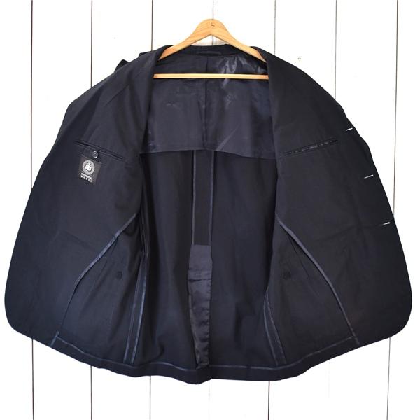 Jプレス J.PRESS コットン混 3つボタン シングル 段返り ジャケット L ブラック 袖口2つ釦 日本製 021-5-BR-OV-CM-0007 5TF008 | J.PRESS | 01