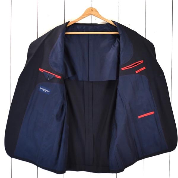 ダニエルクレミュ DANIEL CREMIEUX モヘヤ混 銀ボタン 2つボタン シングル ジャケット 52 / L ブラック 袖口4つ釦 DC-ST-44013 5TF012 | DANIEL CREMIEUX | 01