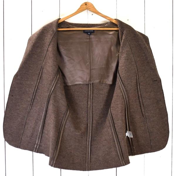 ランズエンド LANDS' END 2つボタン シングル ジャケット A4 / L ブラウン 袖口4つ釦 本切羽 秋冬対応 407961 5TG006 | ブランド登録なし | 01