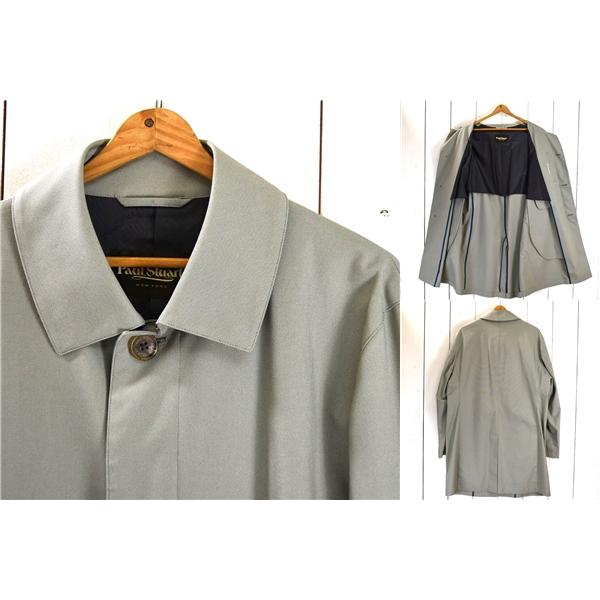 ポールスチュアート Paul Stuart 比翼仕立て ステンカラーコート XL ライトグレー 背抜き 春秋対応 日本製 J6A67-501-05 5TG029 | PAUL STUART | 01