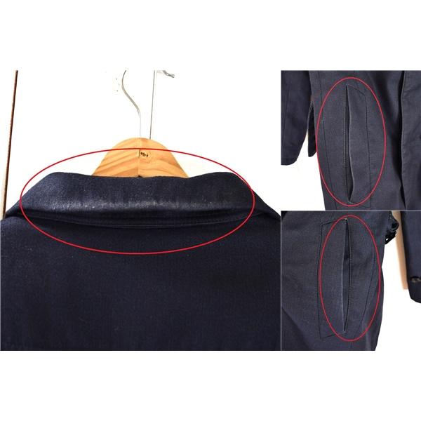 スーツセレクト 比翼仕立て 5つボタンシングル スナップダウン 取外可能ライナー付 コート L 濃紺 シャドーストライプ BLG1401 5TG031 | SUIT SELECT | 03