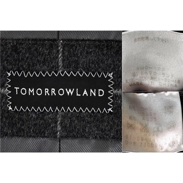 トゥモローランド TOMORROWLAND カシミヤ混 6つボタンダブル コート 44 / L ダークグレー ウインドペン 61-09-14-09102 5TG038 | TOMORROWLAND | 02