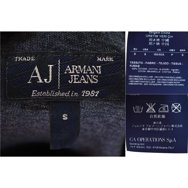 アルマーニジーンズ ARMANI JEANS AJ コットン100％ クルーネック 半袖 Tシャツ カットソー S ダークグレー H75FN-C6 / 5TH022 | ARMANI JEANS | 04