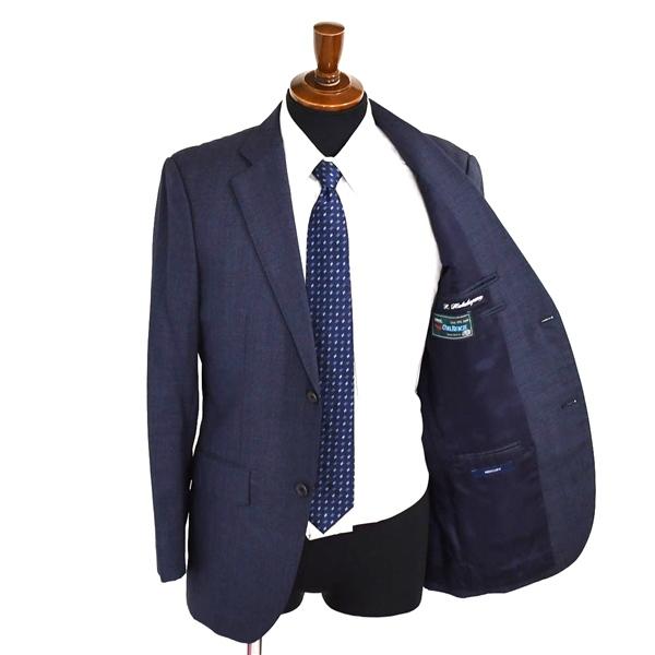 Jプレス J.PRESS 日本製生地 2つボタン シングル スーツ A5 / M ダークネイビー 袖口4つ釦 ノータック 021-5-CSR-OV-LM-0216 / 5TH039 | J.PRESS | 01