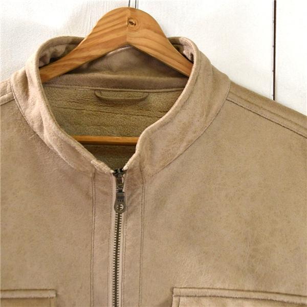 トップバリュ TOPVALU フルジップアップ ポリエステル スエードジャケット L ベージュ 裏地フリース仕様 秋冬対応 TVJM10147 5TI025 | ブランド登録なし | 03