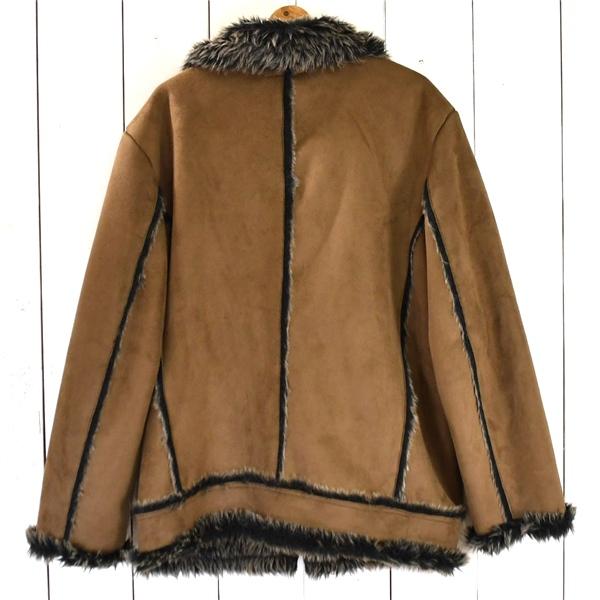 モダン MODERM フルジップアップ ポリエステル スエードジャケット XXL ダークブラウン 裏地フェイクファー仕様 7271-751 / 5TI026 | ブランド登録なし | 02