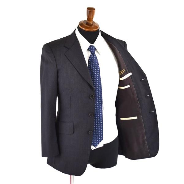 ポールスミス LONDON 伊製ロロピアーナ生地 super120's 3つボタン シングル スーツ Y4 / S ブラック ストライプ FS-KY-43847 / 5TI050 | Paul Smith | 01