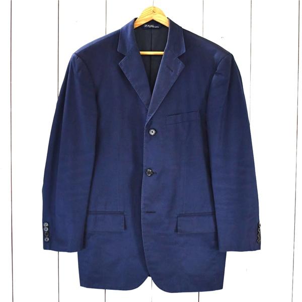 ラルフローレン Polo コットン100％ 3つボタン シングル ジャケット A5 / M ダークネイビー 袖口4つ釦 春秋冬対応 SR-RL-NM-0406 / 5TJ003 | POLO RALPH LAUREN
