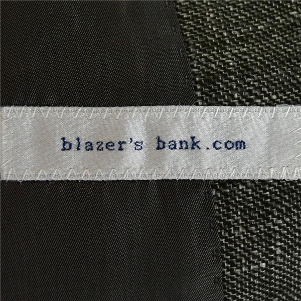 blazer's bank.com 伊製REDA生地 麻リネン混 2つボタン シングル ジャケット 175cm-8Drop / M カーキグレー 本切羽 3643200 / 5TJ004 | SUIT SQUARE | 03