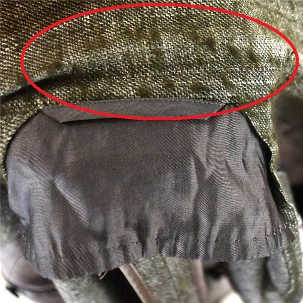 blazer's bank.com 伊製REDA生地 麻リネン混 2つボタン シングル ジャケット 175cm-8Drop / M カーキグレー 本切羽 3643200 / 5TJ004 | SUIT SQUARE | 06