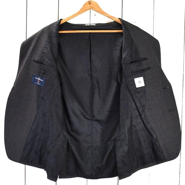 スーツセレクト 伊製ゼニア生地 2つボタン シングル ジャケット Y5 / S ダークブラウン チェック 袖口4つ釦 本切羽 SLJP2201 / 5TJ020 | SUIT SELECT | 01