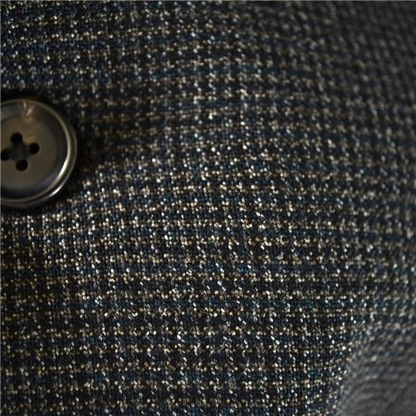 スーツセレクト 伊製ゼニア生地 2つボタン シングル ジャケット Y5 / S ダークブラウン チェック 袖口4つ釦 本切羽 SLJP2201 / 5TJ020 | SUIT SELECT | 02