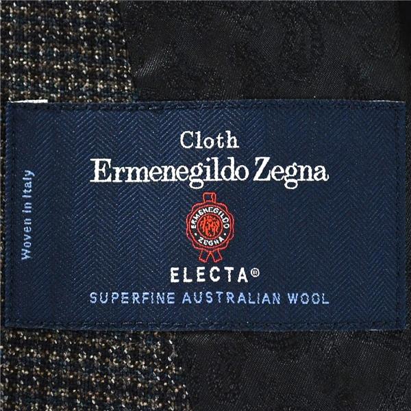 スーツセレクト 伊製ゼニア生地 2つボタン シングル ジャケット Y5 / S ダークブラウン チェック 袖口4つ釦 本切羽 SLJP2201 / 5TJ020 | SUIT SELECT | 04