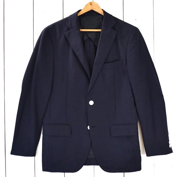 ニューヨーカー NEWYORKER 2つボタン シングル ジャケット M ダークネイビー 袖口4つ釦 春夏対応 16-11-8162-75-02 / 5TJ033 | NEWYORKER