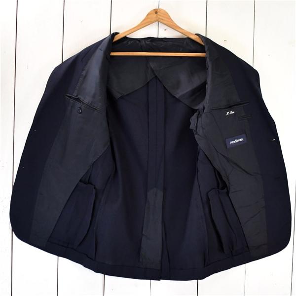 ニューヨーカー NEWYORKER 2つボタン シングル ジャケット M ダークネイビー 袖口4つ釦 春夏対応 16-11-8162-75-02 / 5TJ033 | NEWYORKER | 01