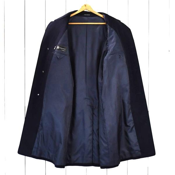 Takashimaya 高島屋 ELEFIT 比翼仕立て 4つボタン シングル ウールステンカラーコート M ダークネイビー 秋冬対応 22391 / 5TJ037 | ブランド登録なし | 01