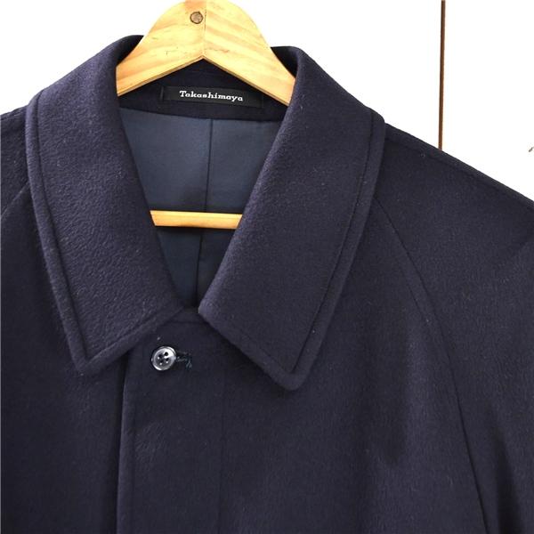 Takashimaya 高島屋 ELEFIT 比翼仕立て 4つボタン シングル ウールステンカラーコート M ダークネイビー 秋冬対応 22391 / 5TJ037 | ブランド登録なし | 03