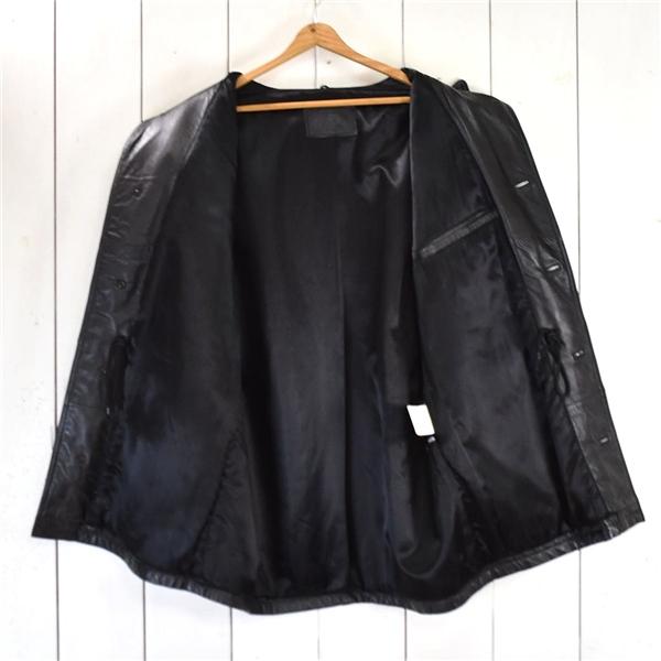 CF company 4つボタン シングル ラムレザー100％ カーコート XXL ブラック 秋冬対応 大きいサイズ D-TK379 / 5TJ038 | ブランド登録なし | 01