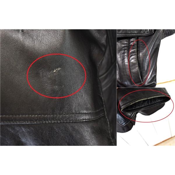 CF company 4つボタン シングル ラムレザー100％ カーコート XXL ブラック 秋冬対応 大きいサイズ D-TK379 / 5TJ038 | ブランド登録なし | 06