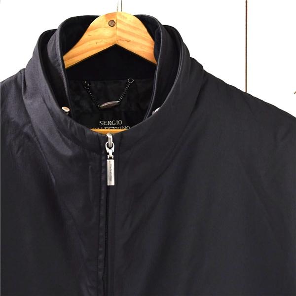 セルジオバレステリーノ SERGIO BALESTRINO フルジップアップ 中綿コート L ブラック 襟元収納フード付 211402-00 / 5TJ039 | ブランド登録なし | 03
