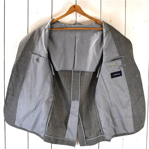 ニューヨーカー NEWYORKER 麻リネン混 2つボタン シングル ジャケット A5 / M グレー 袖口4つ釦 春夏秋対応 11-19-2203-06-02 / 5TJ042 | NEWYORKER | 01