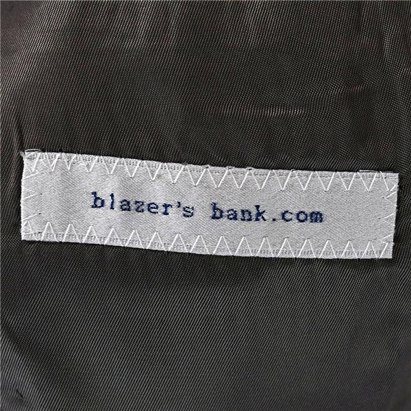 blazer's bank.com 伊製REDA生地 super110's 3つボタン シングル ジャケット 165cm-6Drop / M ダークグレー 本切羽 3601160 / 5TJ043 | SUIT SQUARE | 03