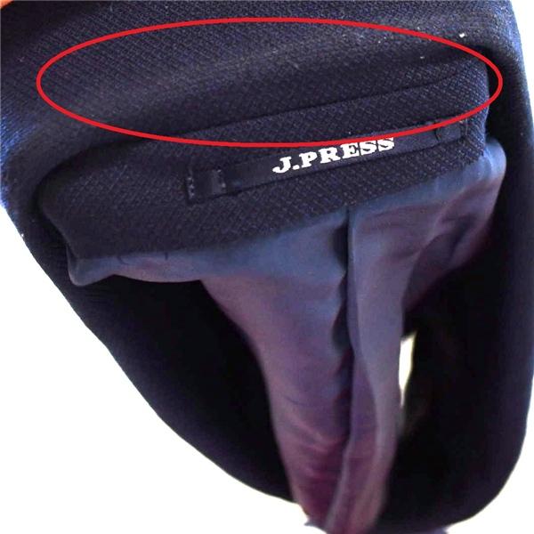 Jプレス J.PRESS 3つボタン シングル 段返り ジャケット 34L / AB4 / M ダークネイビー 袖口3つ釦 021-5-BZ-09-SM-0710 / 5TJ046 | J.PRESS | 05
