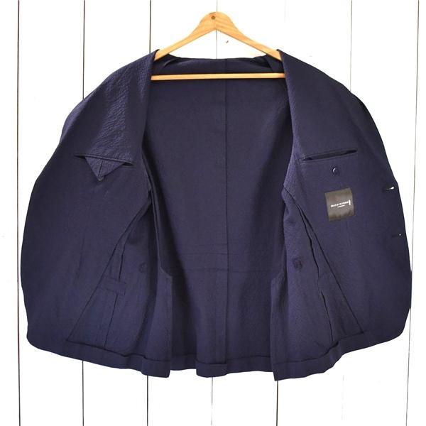 マッキントッシュ LONDON コットン97％ 2つボタン シングル シアサッカージャケット 38 / S 濃紺 袖口4つ釦 G1D80-305-29 / 5TK002 | MACKINTOSH LONDON | 01