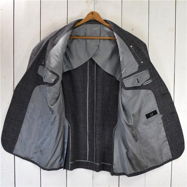 ダンヒル dunhill 2つボタン シングル ジャケット L グレー 袖口4つ釦 サイドベンツ 春秋冬対応 / 5TK003 | dunhill | 01