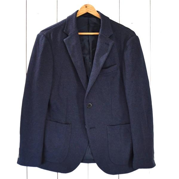 コムサメン COMME CA MEN コットン混 2つボタン シングル ジャケット M ダークネイビー 袖口3つ釦 07-15JR03 / 5TK005 | COMME CA MEN