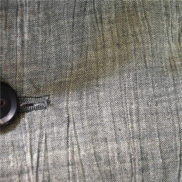 ダックス DAKS 麻リネン100％ 2つボタン シングル ジャケット AB5 / L グレー 袖口4つ釦 シワ加工 春夏対応 BR-DD-GM-0238 / 5TK007 | DAKS | 02