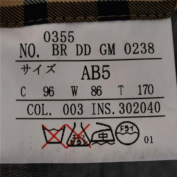 ダックス DAKS 麻リネン100％ 2つボタン シングル ジャケット AB5 / L グレー 袖口4つ釦 シワ加工 春夏対応 BR-DD-GM-0238 / 5TK007 | DAKS | 04